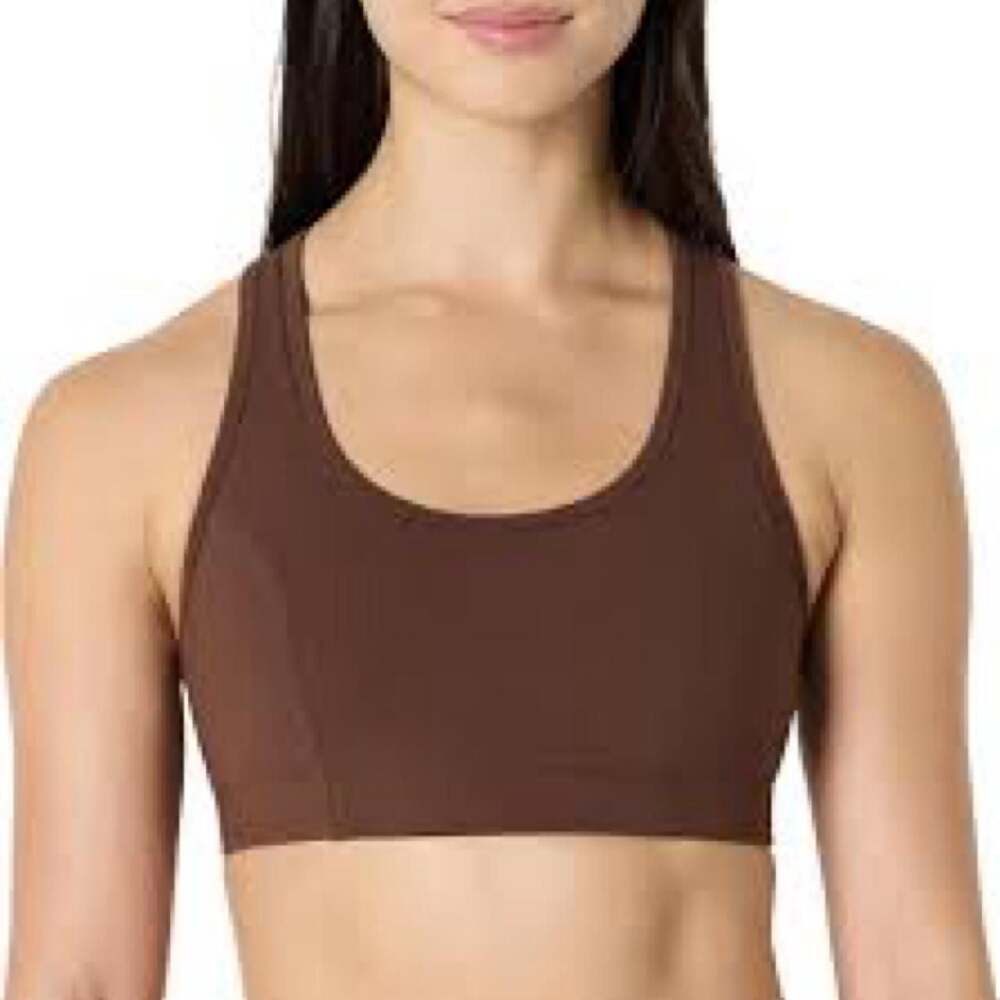 Amazon Essentials Racerback Sports Bra Rich Hazel XS